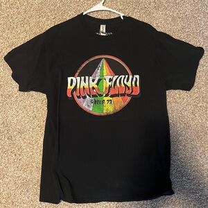 Pink Floyd Band Tee Tour 73 Vintage Style Black Shirt